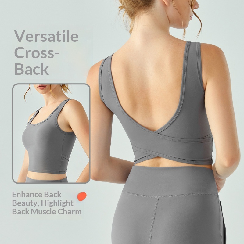 Crossfit Vest - SHINBENE Damska Koszulka do Jogi z